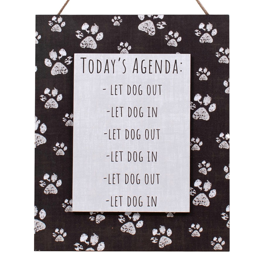 Wall Art * | 12X10 Todays Agenda Wall Plaque Glamor Model