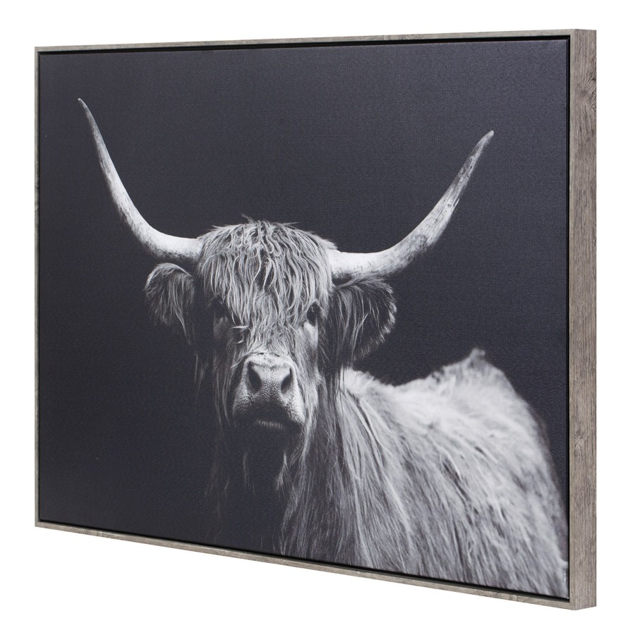 Wall Art * | Ty Pennington 36X24 Framed Longhorn Canvas High Quality