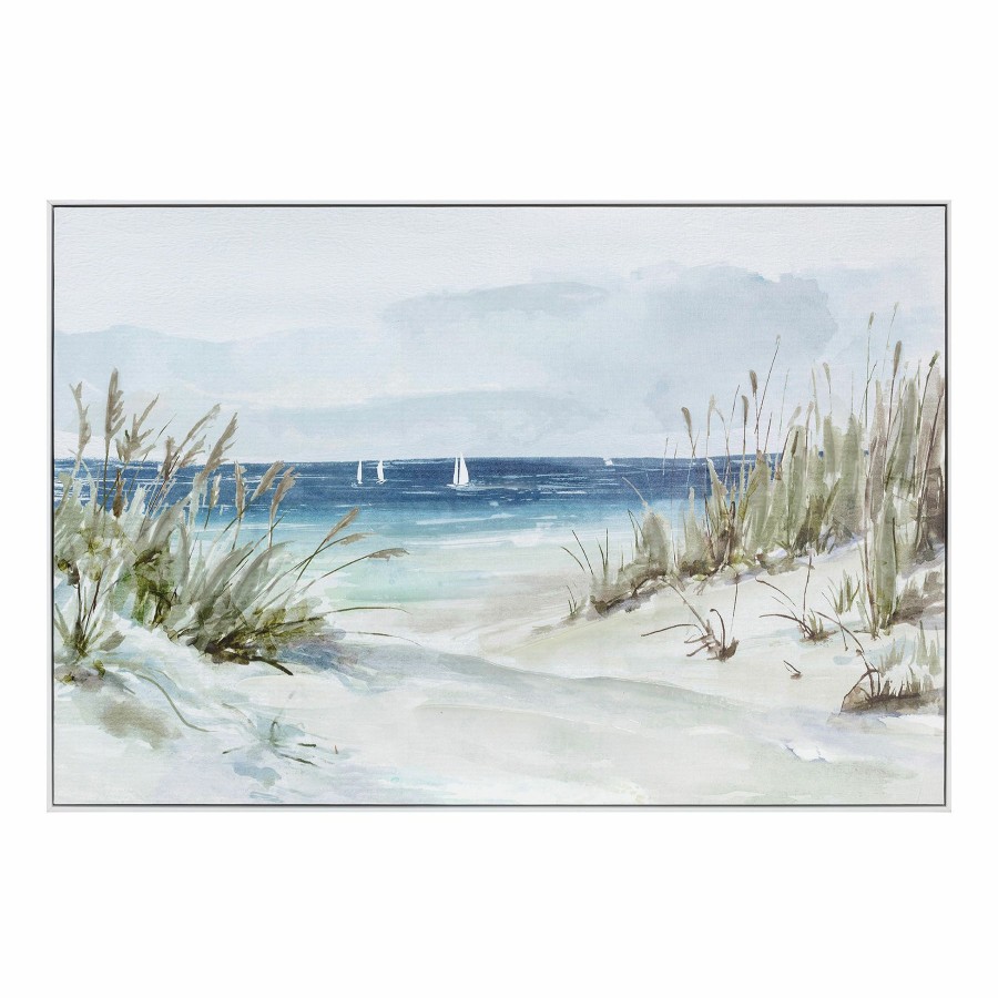 Wall Art * | Ty Pennington Framed Coastal Canvas Wall Art, 36 24 Online Store