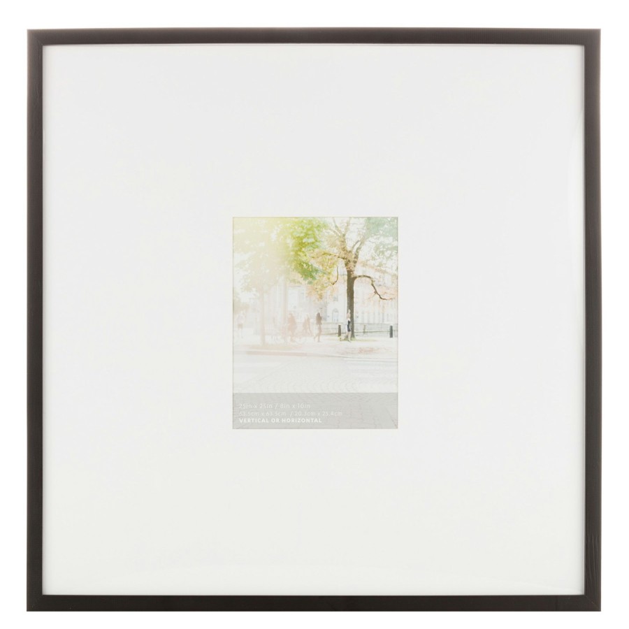 Frames * | 25 25 Matted To 8 10 Photo Frame, Black Sells Cheap