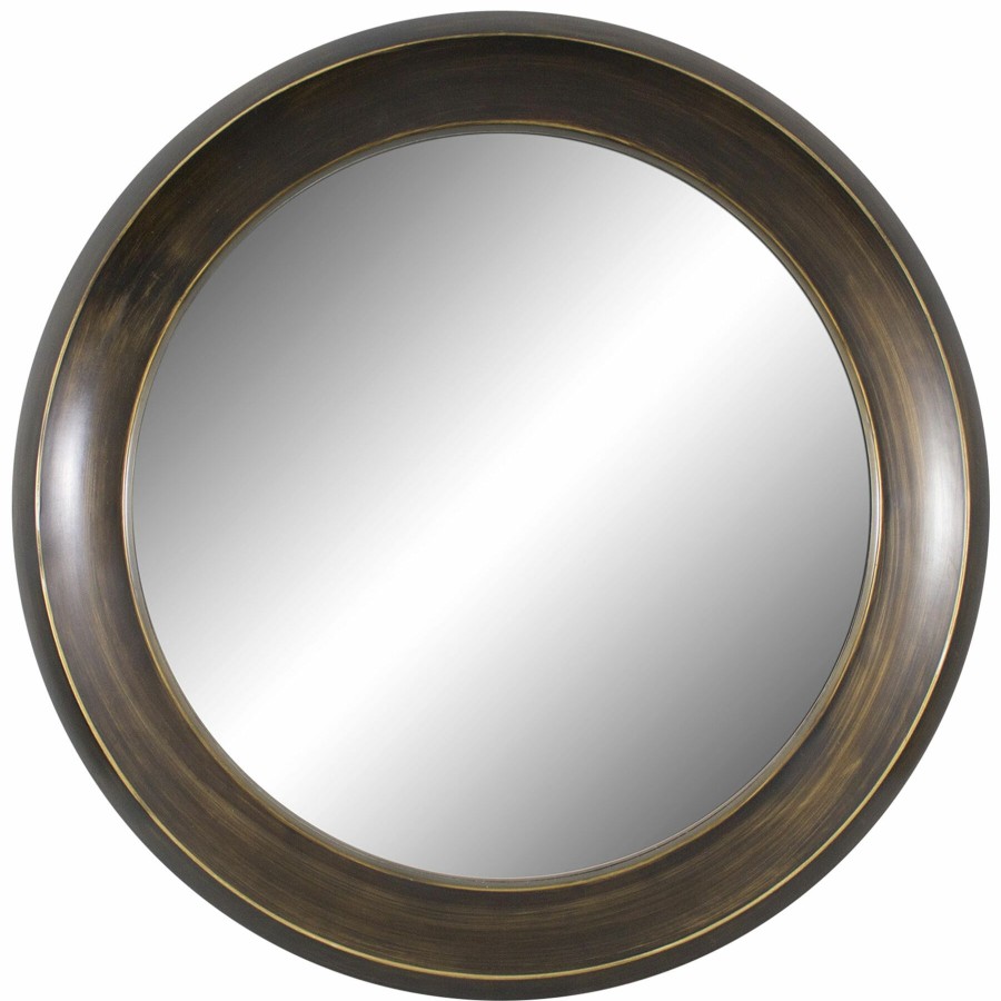 Mirrors * | 34X34 Bronze Circular Mirror Sale