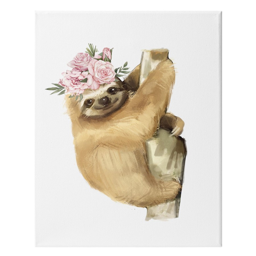 Wall Art * | 12X16 Sloth Canvas Offering Discounts