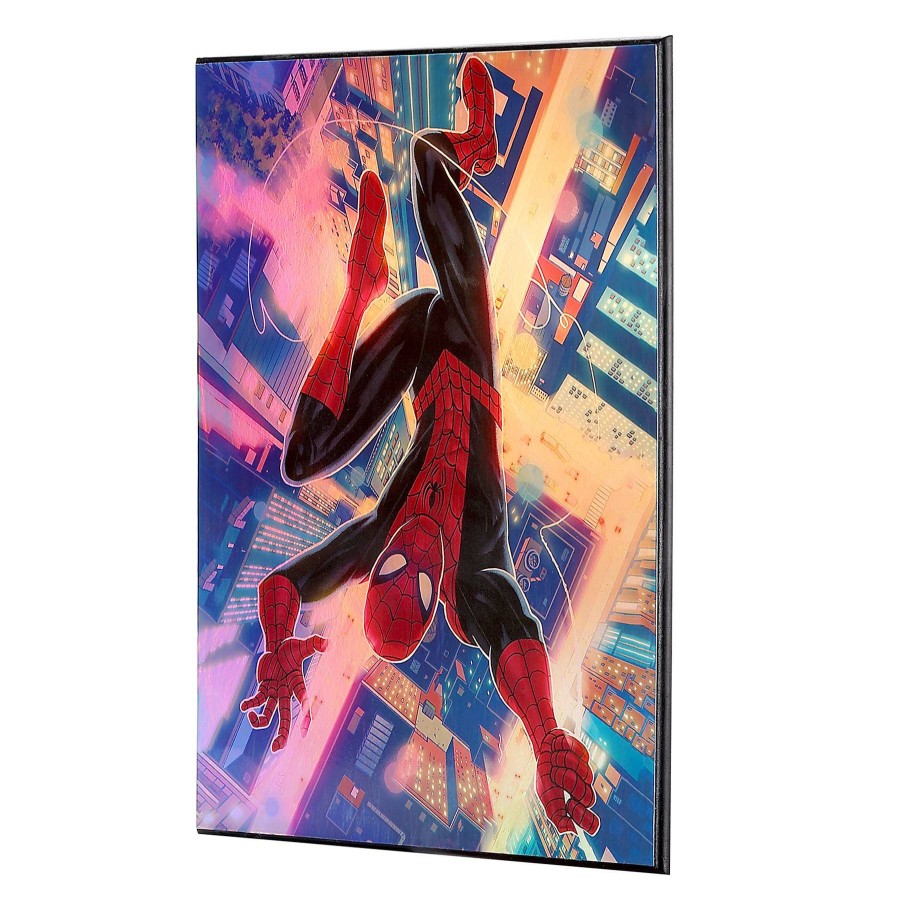 Wall Art * | 20X16 Spiderman Plaque On Holofoil Online Store