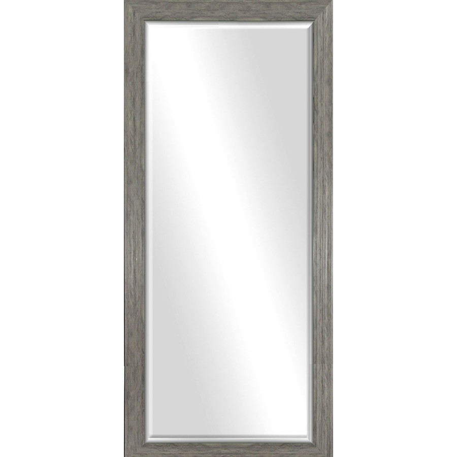 Mirrors * | 29 63 Distressed Grey Beveled Mirror Sells Cheap