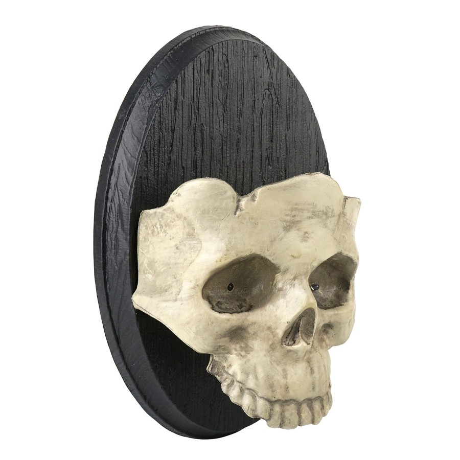 Wall Art * | Light-Up Skull Wall Plaque, Battery Operated For Sale