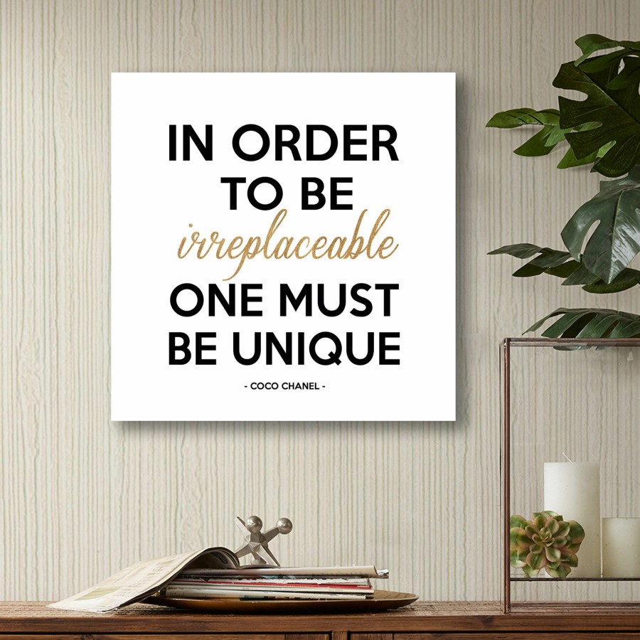 Wall Art * | Be Unique Foiled Canvas Wall Art, 15 Cheaper