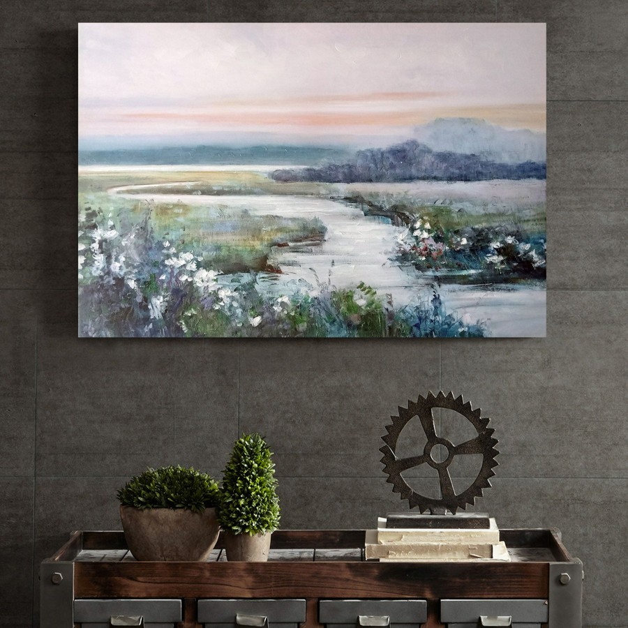 Wall Art * | Eternity In Twilight Embellished Canvas Wall Art, 36 24 Attractive Model