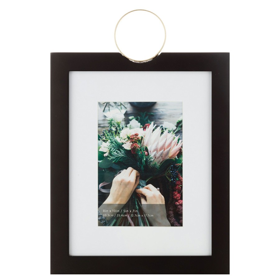 Frames * | 8 10 Matted To 5 7 Photo Frame, Black Premium Product