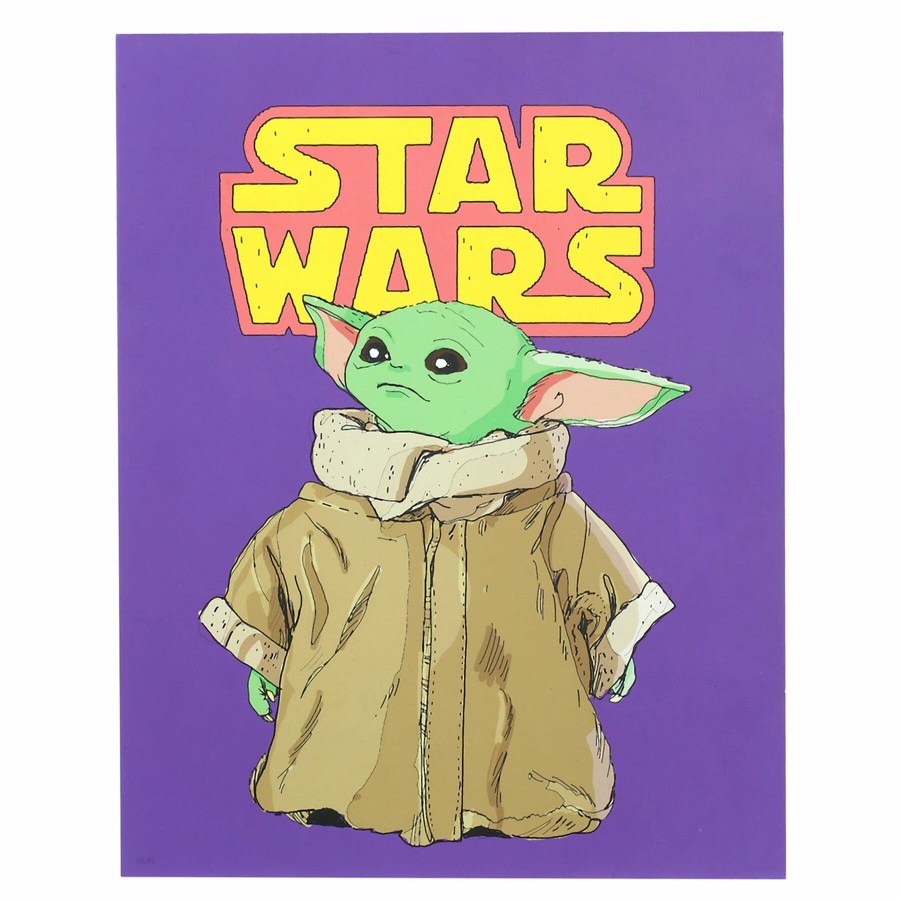 Wall Art * | Baby Yoda Box Canvas Wall Art, 11 14 Latest Fashion