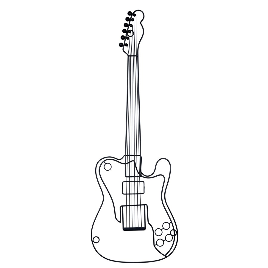 Wall Art * | 11X31 Electric Guitar Wall Art Sells Cheap