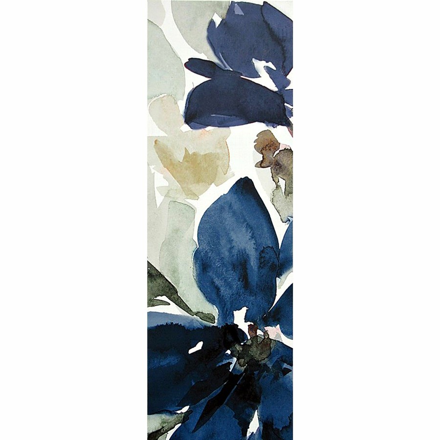 Wall Art * | Glorious Blue Blooms Panel Canvas Wall Art, 12 36 Discounts Online