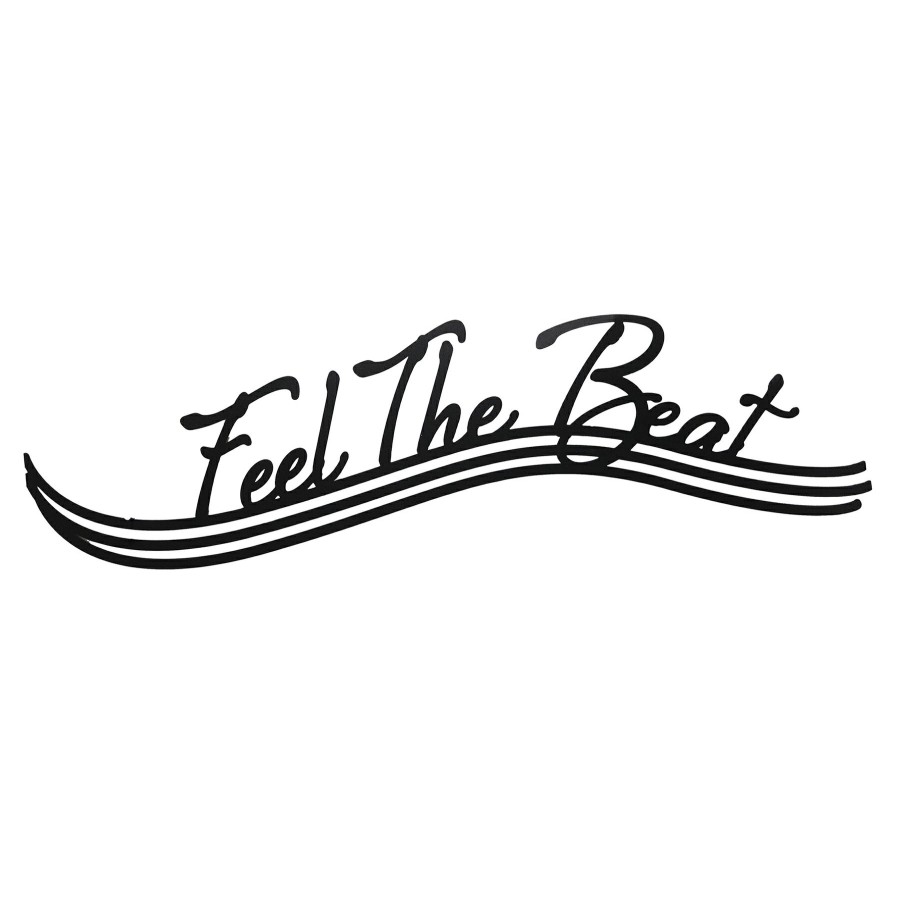 Wall Art * | 10X36 Feel The Beat Metal Art Hot Sell