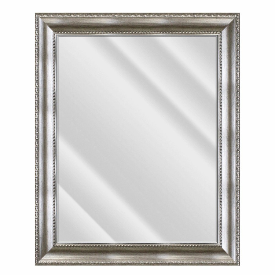 Mirrors * | 29 35 Anne Antique Silver Mirror New Arrivals