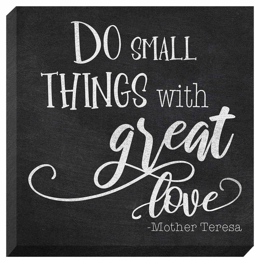 Wall Art * | 16X16 Do Small Things With Great Love Textured Canvas Best Quality