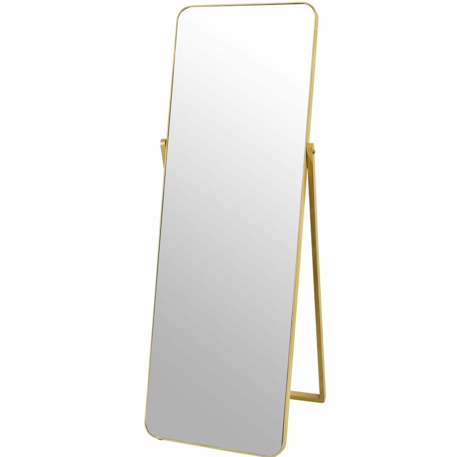 Mirrors * | Wood Framed Floor Mirror, 22 60 Online Store