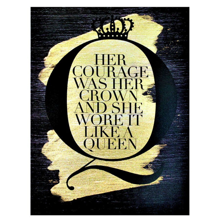 Wall Art * | Like A Queen Canvas Wall Art, 18 24 For Sale