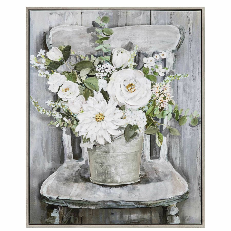 Wall Art * | Sa Tex 20X24 Potted Flowers Sells Cheap