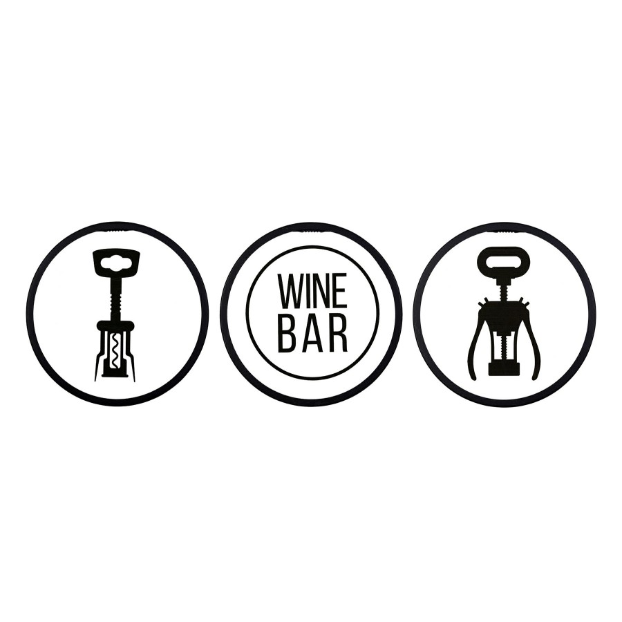 Wall Art * | 10X10 3Pc Wine Bar Set Wall Art Clearance