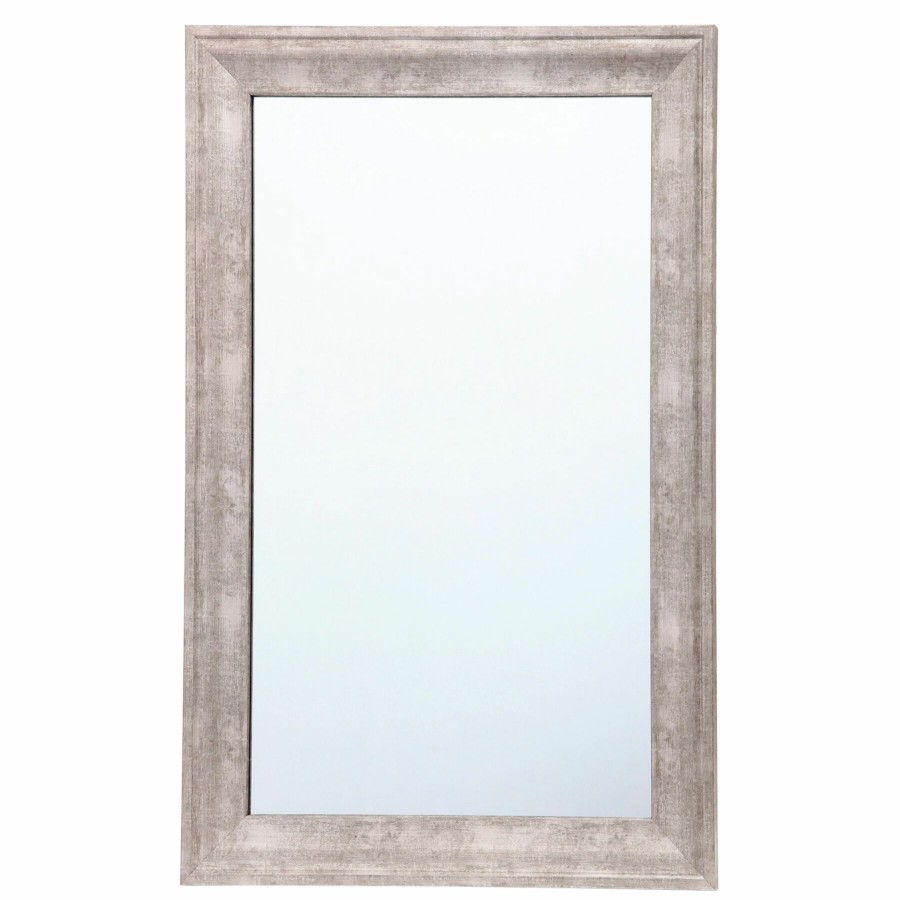 Mirrors * | 24X36 Antiqued Silver Barb Mirror At The Best Price