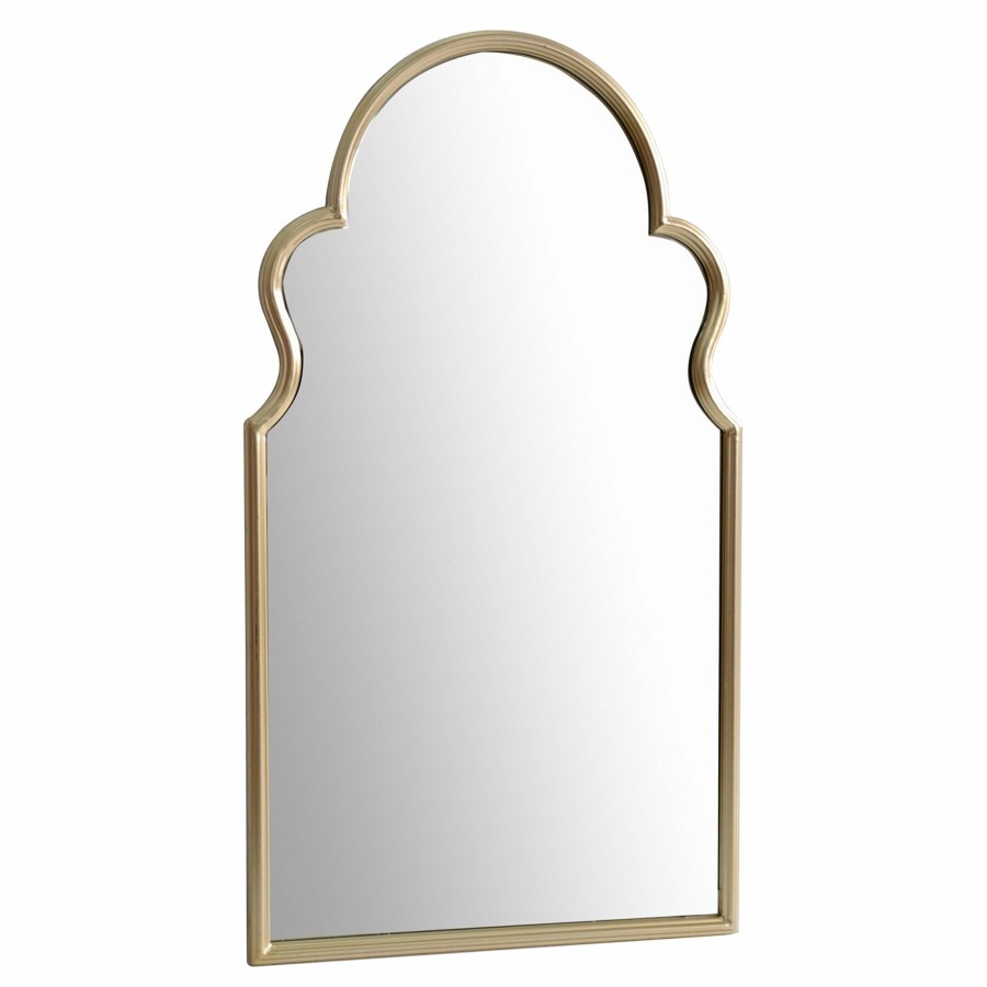 Mirrors * | Gold Metal Framed Princess Studio Wall Mirror, 20 36 Hot Sell