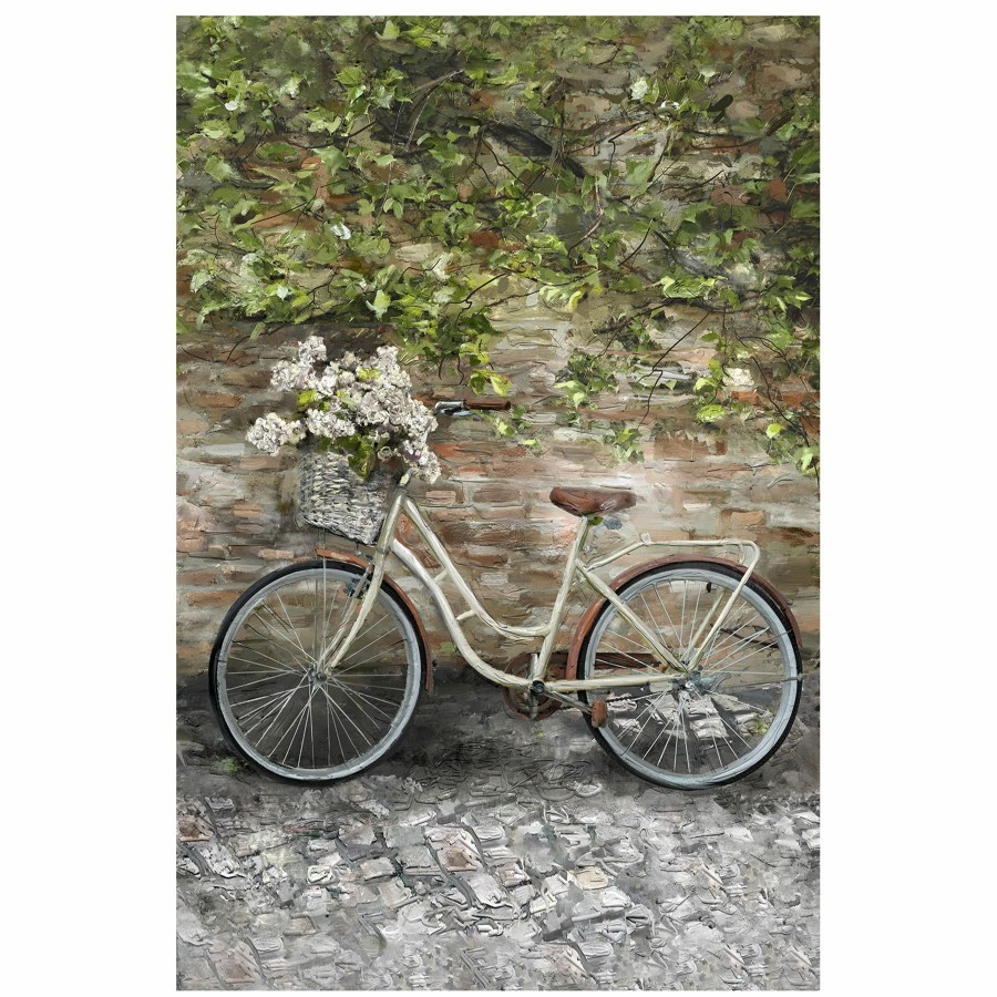 Wall Art * | 24X36 Bicicletta Ii Framed Embellished Canvas Premium Product