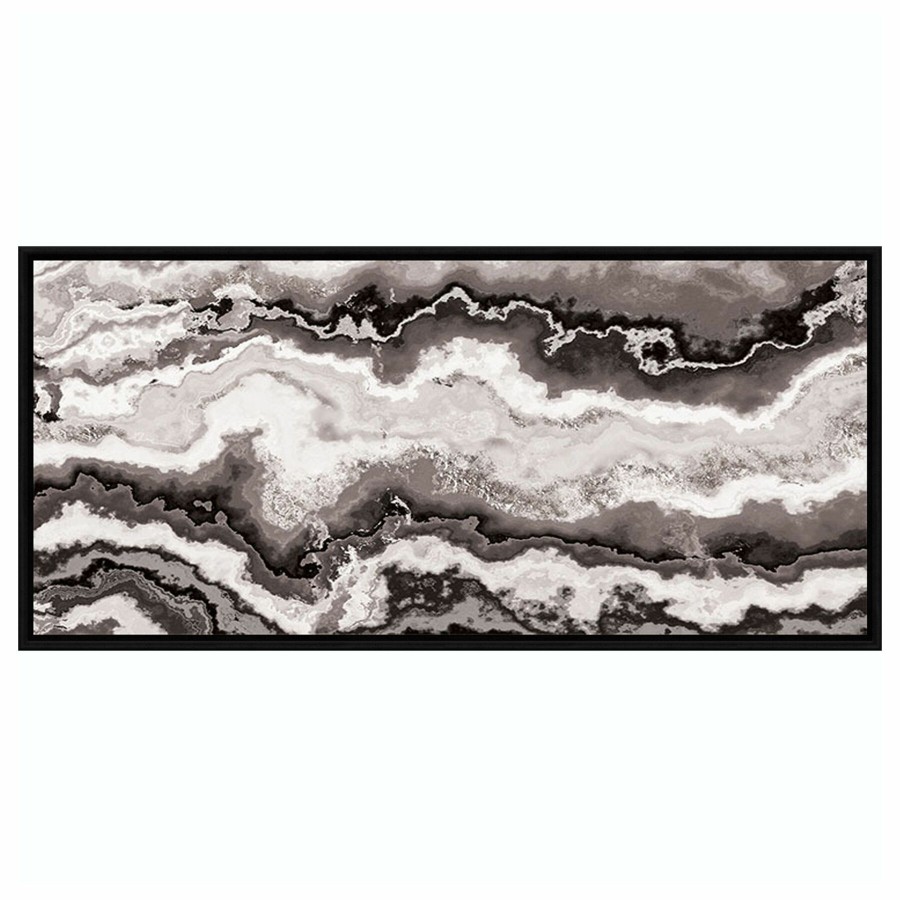 Wall Art * | 56X26 Agate Pattern Art Framed Canvas Fashionable