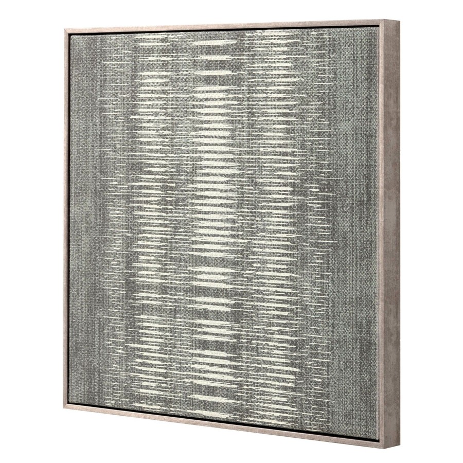 Wall Art * | Grey Weave Canvas Wall Art, 20 Top Sell