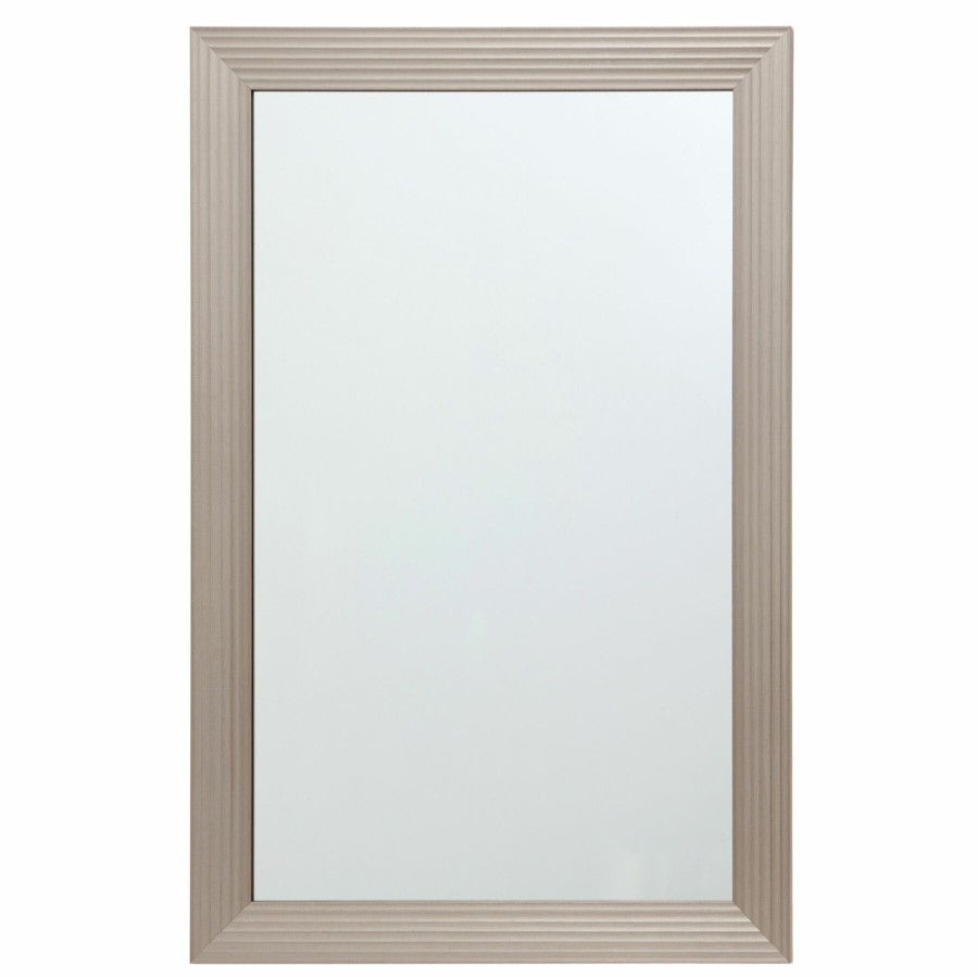 Mirrors * | 24X36 Multi Striped Champagne Mirror New Models