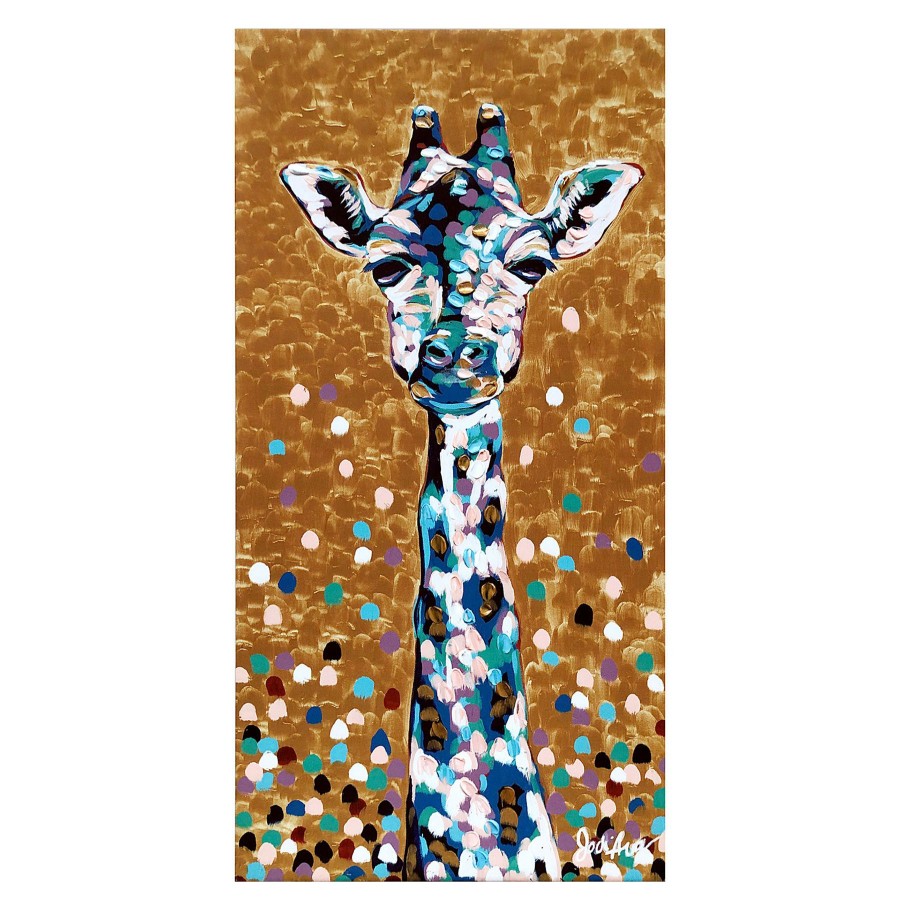 Wall Art * | 22X28 Emb Giraffe Attractive Model