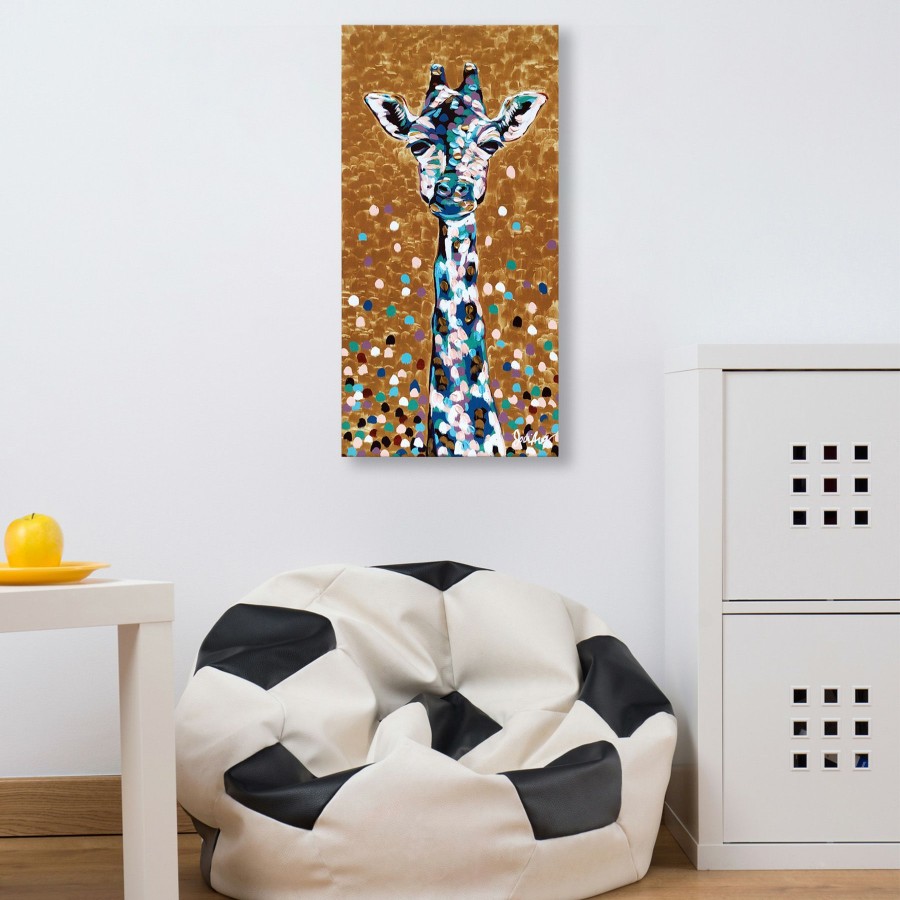 Wall Art * | 22X28 Emb Giraffe Attractive Model