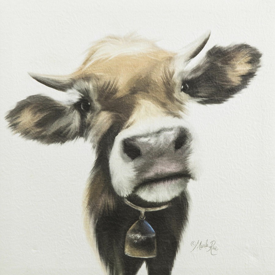 Wall Art * | Bessie Cow Canvas Wall Art, 12 Discounts Online