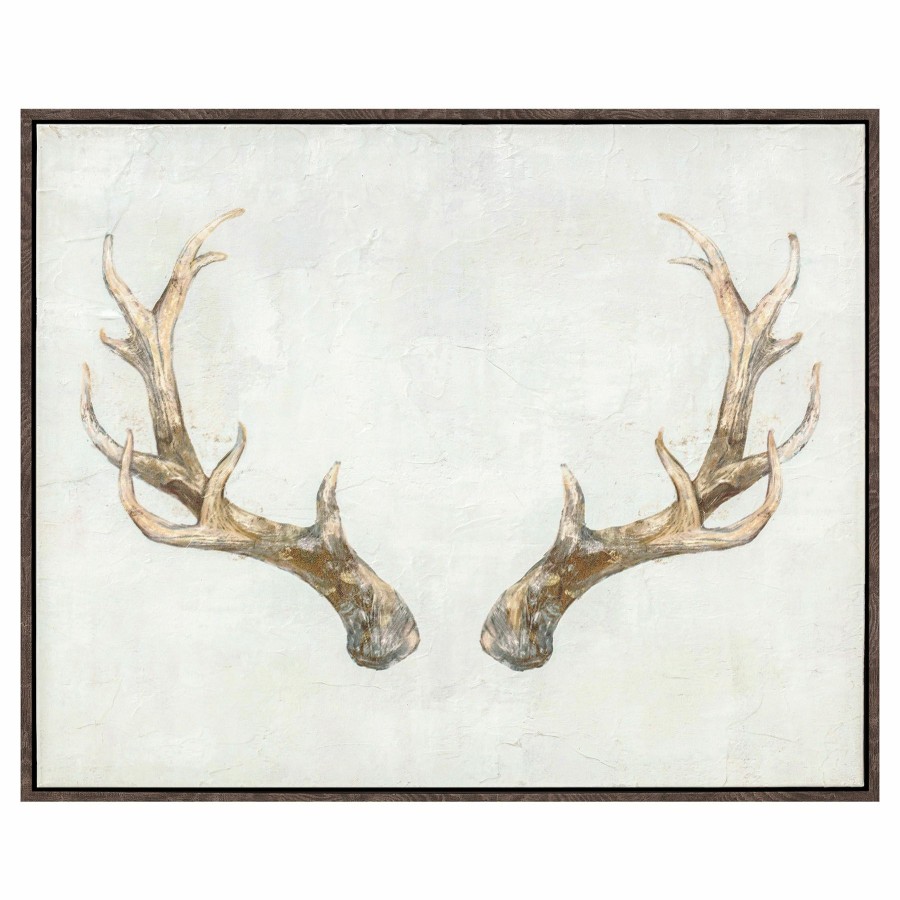 Wall Art * | Antler Canvas Wall Art, 20 16 Top Sell