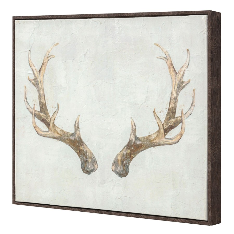 Wall Art * | Antler Canvas Wall Art, 20 16 Top Sell