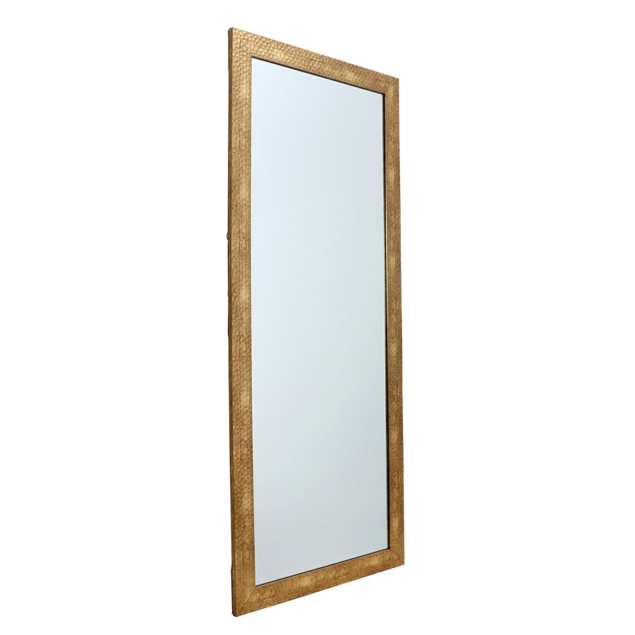 Mirrors * | 24 58 Hammered Gold Mirror Bargain Sale