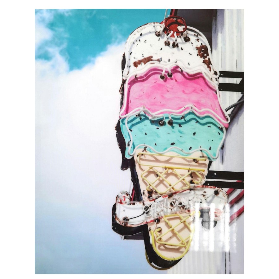 Wall Art * | Retro Ice Cream Canvas Wall Art, 16 20 Excellent