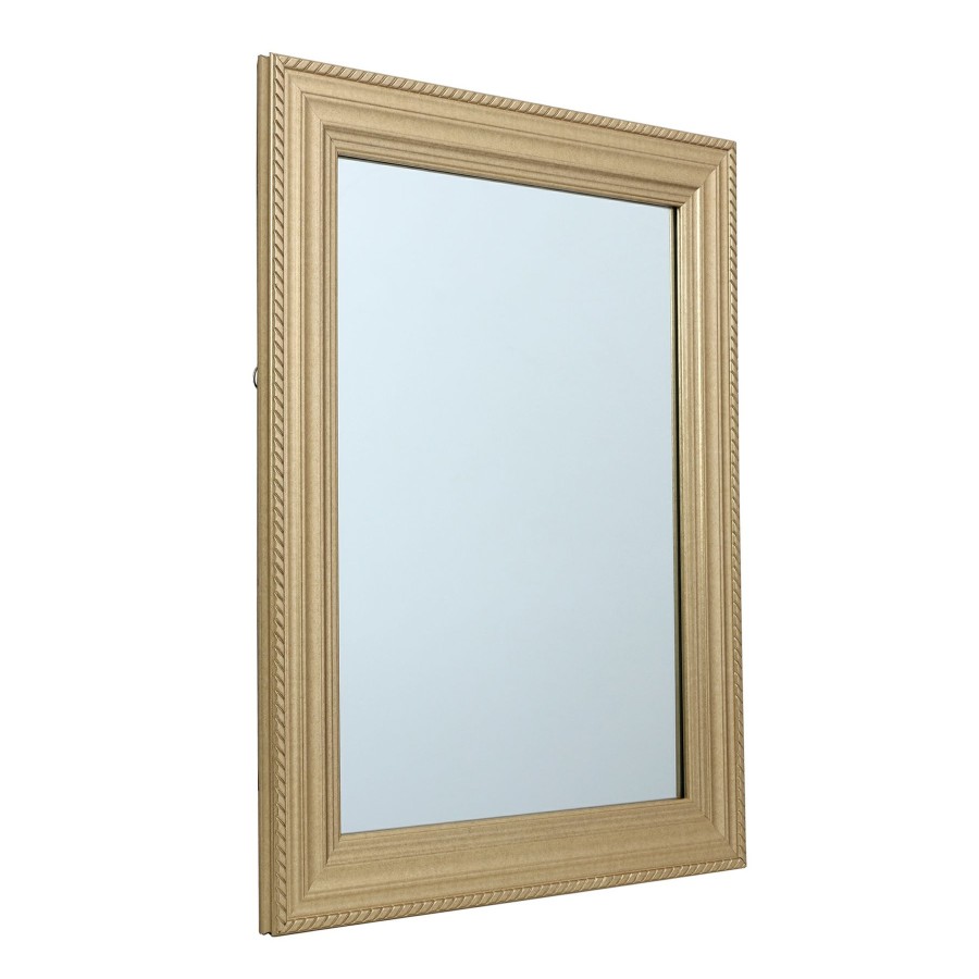 Mirrors * | 22X28 Gold Ornate Mirror Glamor Model