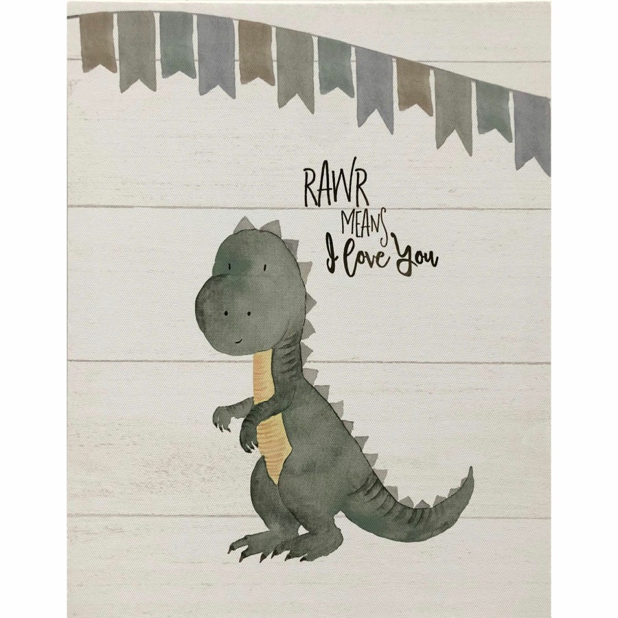 Wall Art * | Rawr Means I Love You Canvas Wall Art, 11 14 Glamor Model