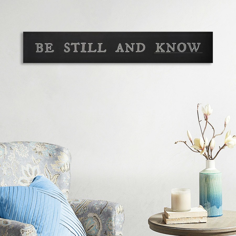 Wall Art * | Be Still And Know Canvas Wall Art, 36 6 Bargain Sale