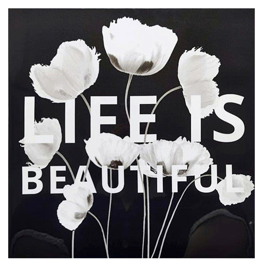 Wall Art * | Life Is Beautiful Canvas Wall Art, 16 At The Best Price