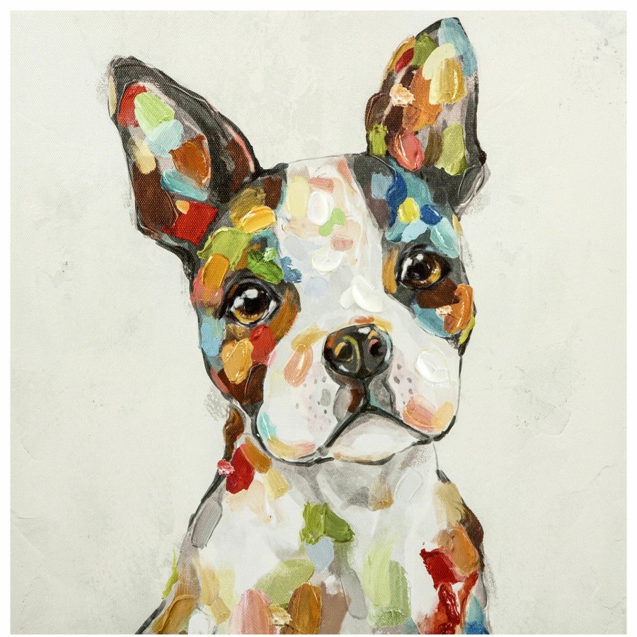 Wall Art * | Dog Portrait Canvas Wall Art, 12 Discounts