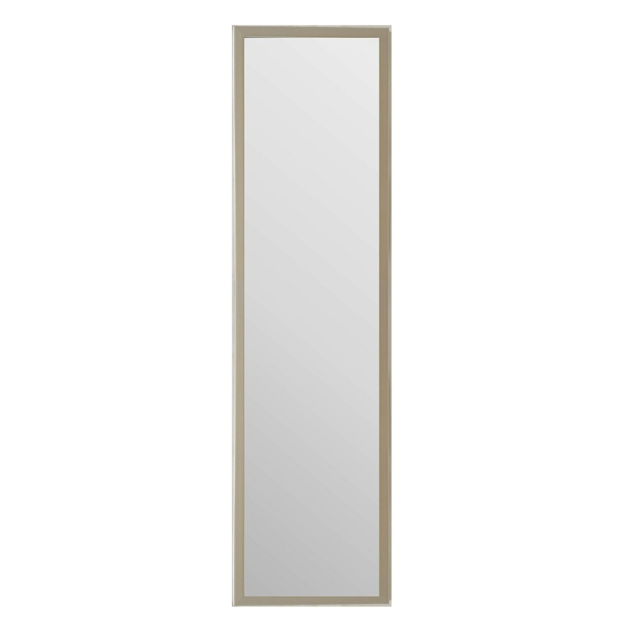 Mirrors * | 14X53 Over The Door Mirror With Hardware, Silver Clearance