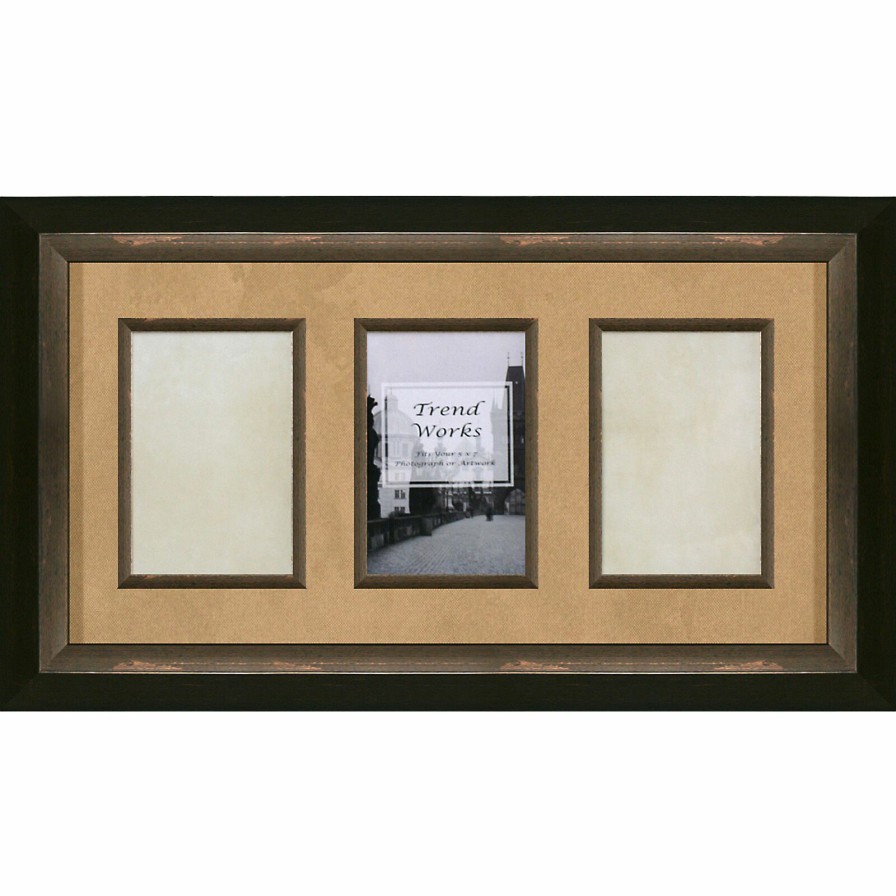 Frames * | 3-Opening 5X7 Tan Mat Collage Photo Frame Nice Style