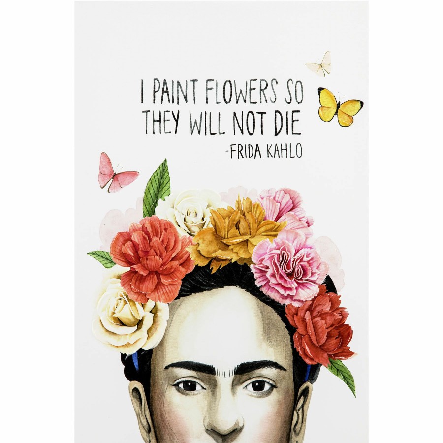 Wall Art * | 12X18 Frida Kahlo Embellished Canvas Art Excellent