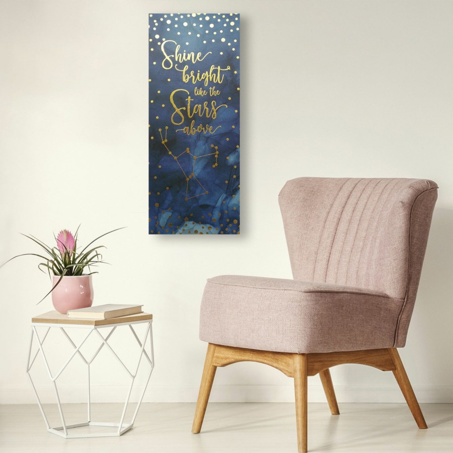 Wall Art * | Stars Shine Bright Canvas Wall Art, 10 30 Sells Cheap