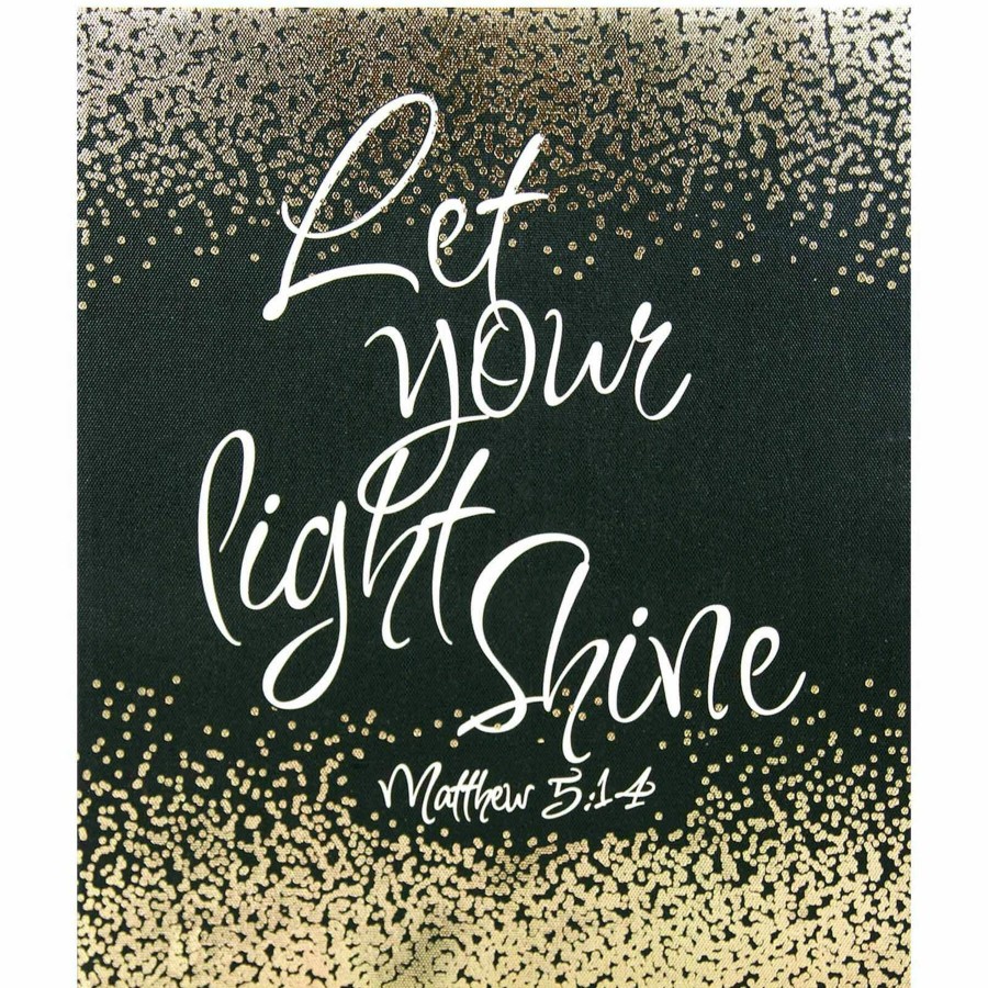 Wall Art * | Let Your Light Shine Textured Canvas Wall Art, 10 12 Hot Sell