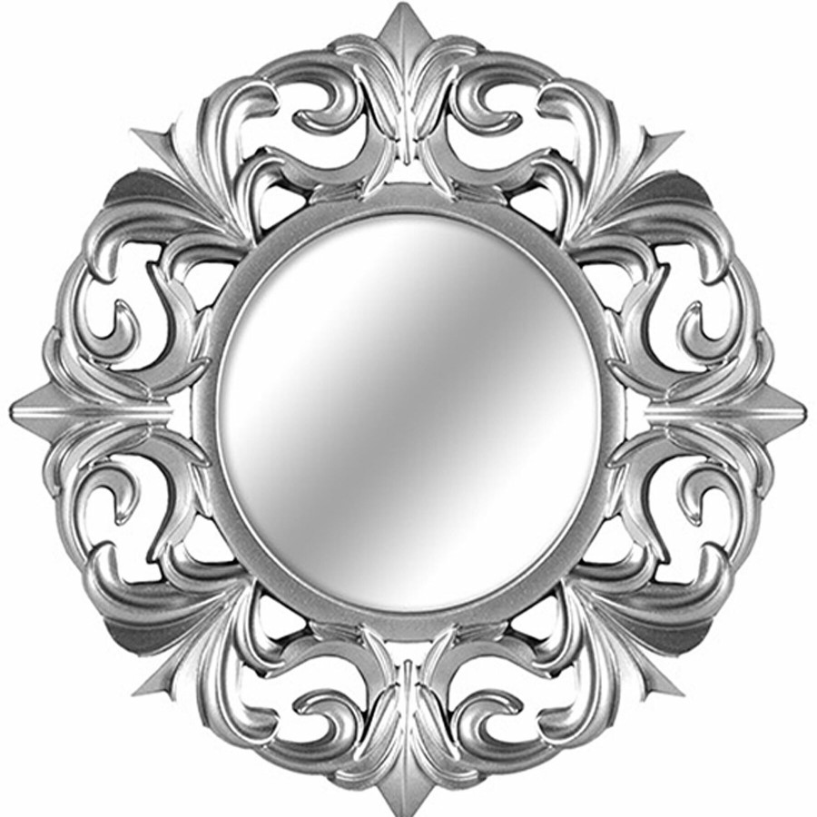 Mirrors * | 10In. Ornate Silver Mirrors 3-Piece Set Discounts