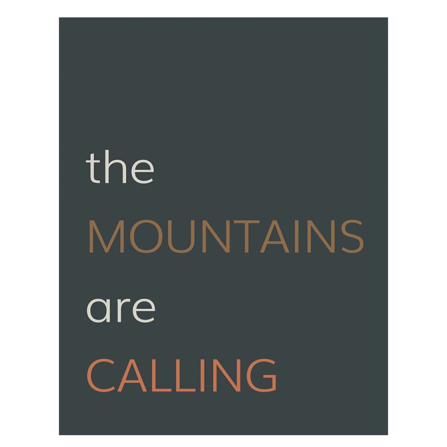 Wall Art * | Mountains Are Calling Canvas Wall Art, 12 16 On Sale