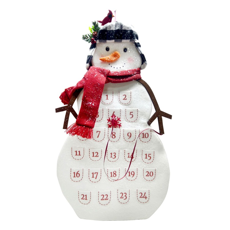 Wall Art * | Polyester Snowman Calender Online Store