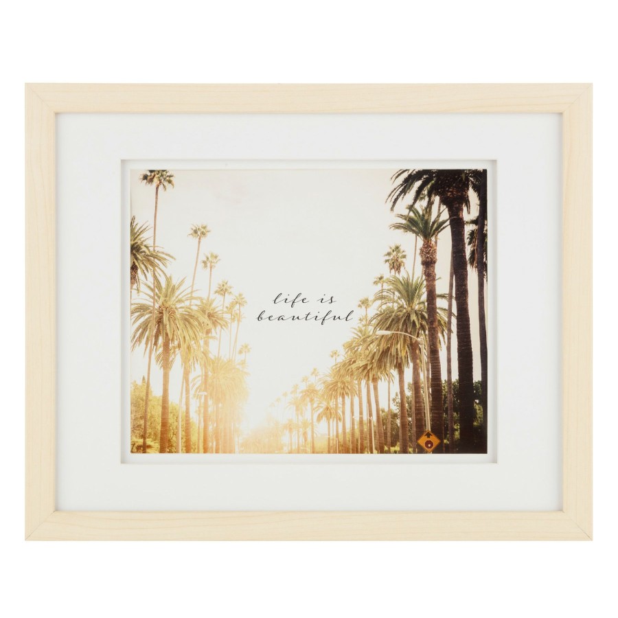 Frames * | Pick & Mix 11 14 Matted To 8 10 Linear Photo Frame, Natural Hot Sale