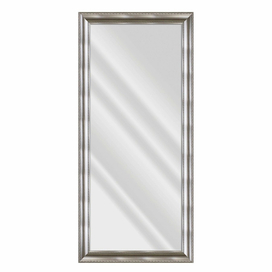 Mirrors * | Anne Antique Silver Framed Wall Mirror, 30 65 On Sale